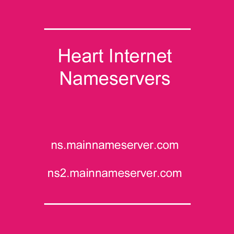 Heart Internet Nameservers