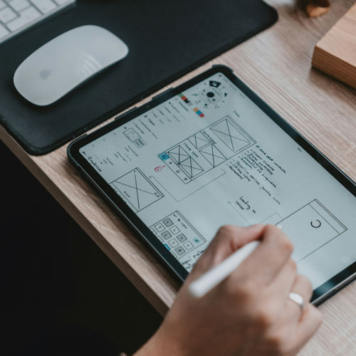 UX design on paper